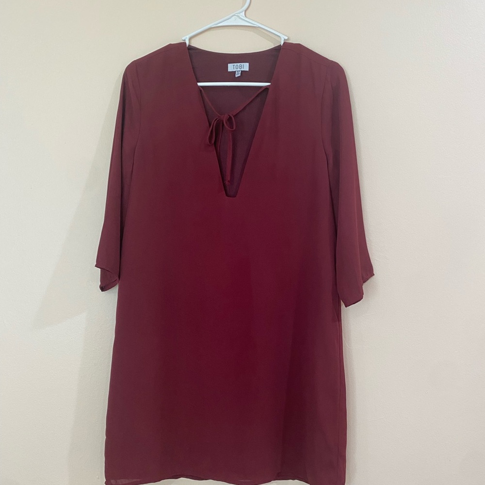 Half sleeve Wine red Tobi dress size S